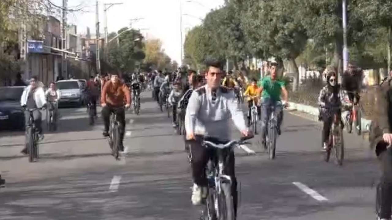 برگزاری  اولین همایش دوچرخه سواری در سراب