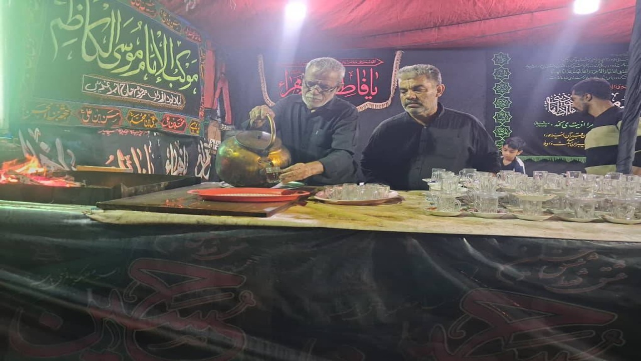 برپایی موکب امام موسی کاظم (ع) خوزستانی‌ها و خرمشهری‌های مقیم بندرعباس در ایام فاطمیه + عکس
