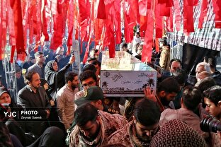 آئین استقبال از پیکر مطهر شهدای گمنام دفاع مقدس در همدان