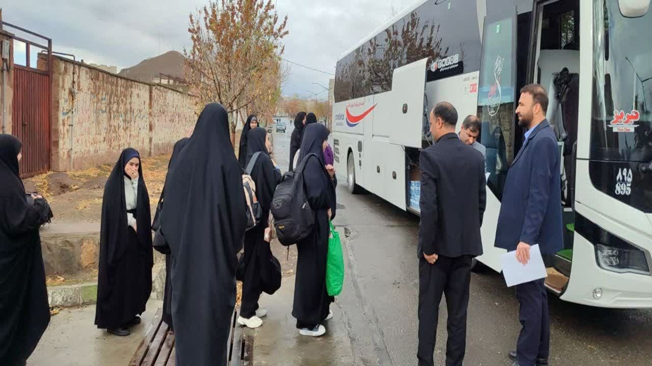 اعزام دانش آموزان هریسی به سفر معنوی کاروان راهیان نور  + عکس