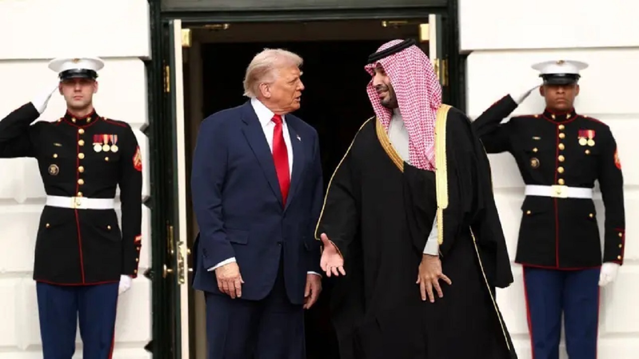 استقبال ترامپ از ولیعهد عربستان در کاخ سفید