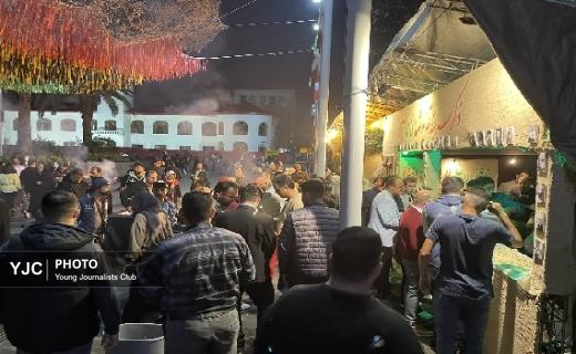 ایستگاه صلواتی و نمایشگاه تجسمی ایام فاطمیه در  رشت + تصاویر