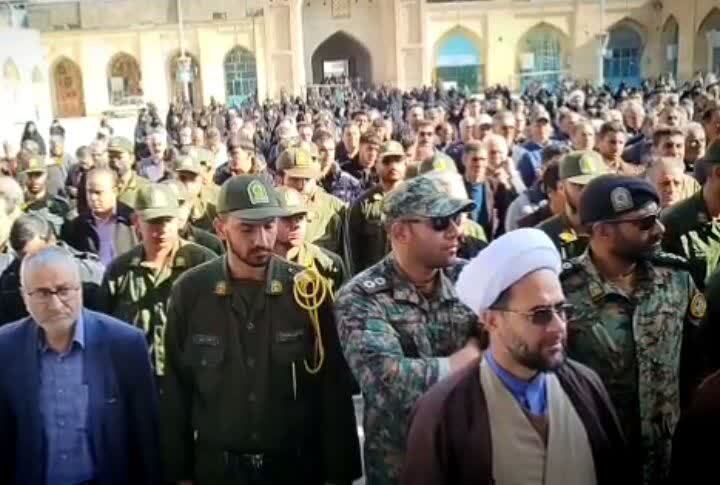 وداع مردم نیشابور با پیکر جانباز سرافراز ۷۰درصدشیمیایی