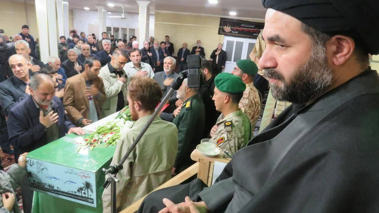 وداع هریسی&zwnj;ها با شهید گمنام هشت سال دفاع مقدس