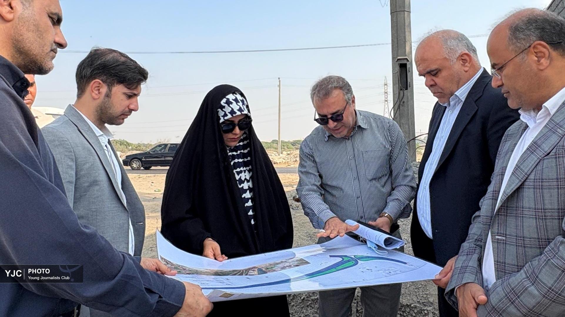 گره کور ترافیکی میدان سایت بندرعباس در مسیر گشایش نهایی