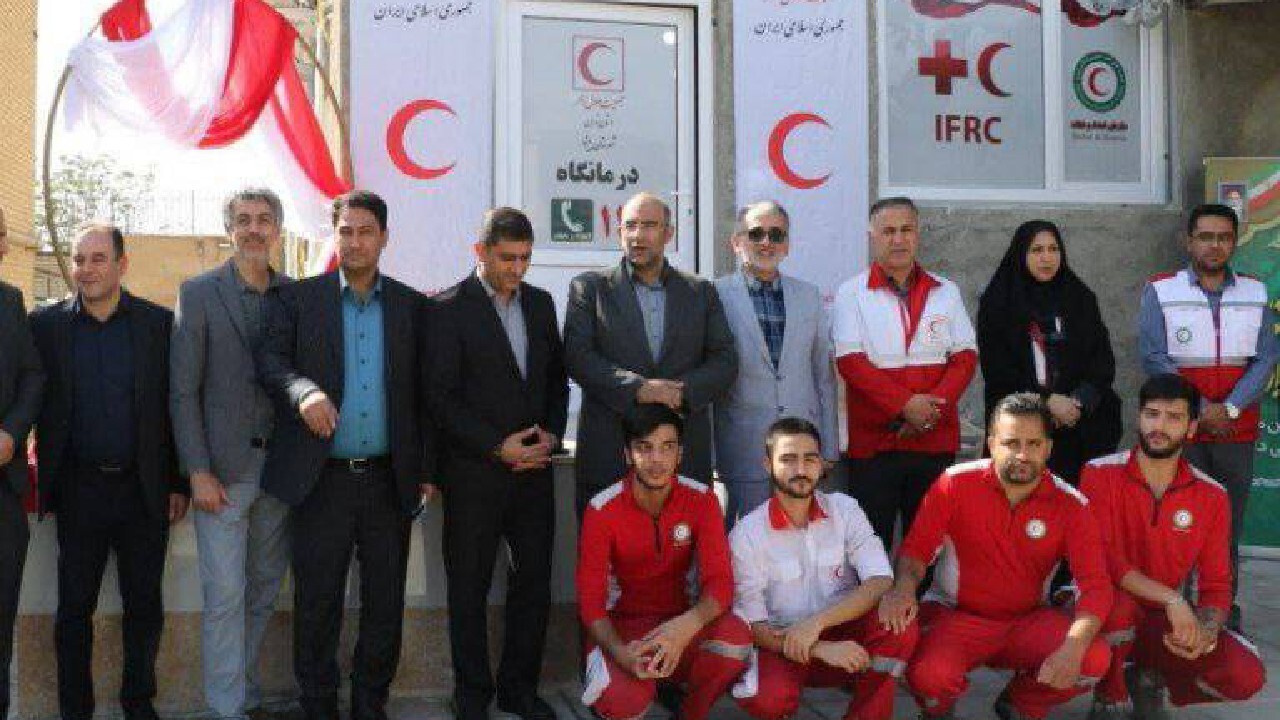 افتتاح پایگاه هلال‌احمر در اردوگاه مراقبتی تهران