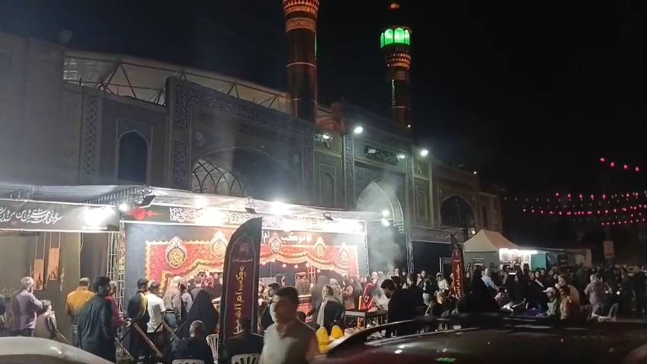 برپایی چایخانه ریحانه النبی به مناسبت شهادت حضرت فاطمه (س) در بابل + فیلم