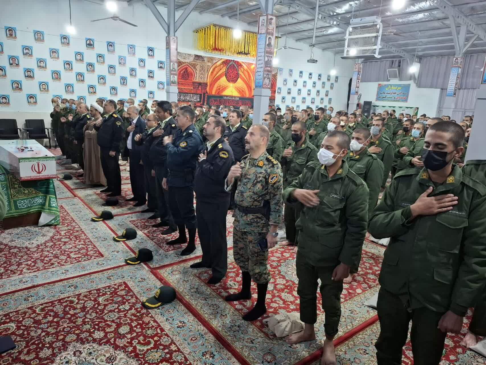 مراسم وداع با پیکر مطهر شهید گمنام
