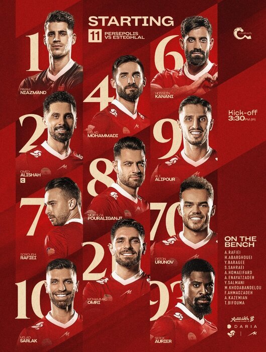 پرسپولیس ۰ - ۰ استقلال/ گزارش زنده بازی