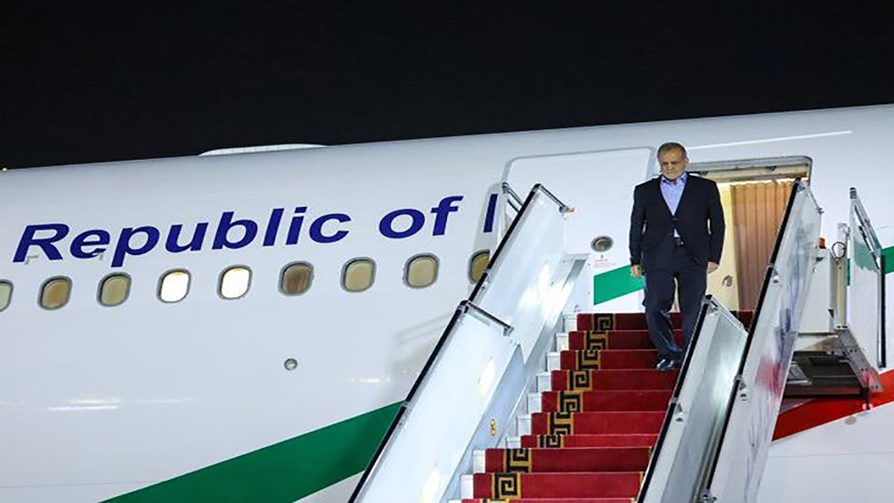 پزشکیان وارد ترکمنستان شد