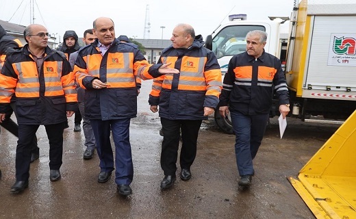 آیین رونمایی از ۳۲ دستگاه ماشین&zwnj;آلات سنگین راهداری گیلان