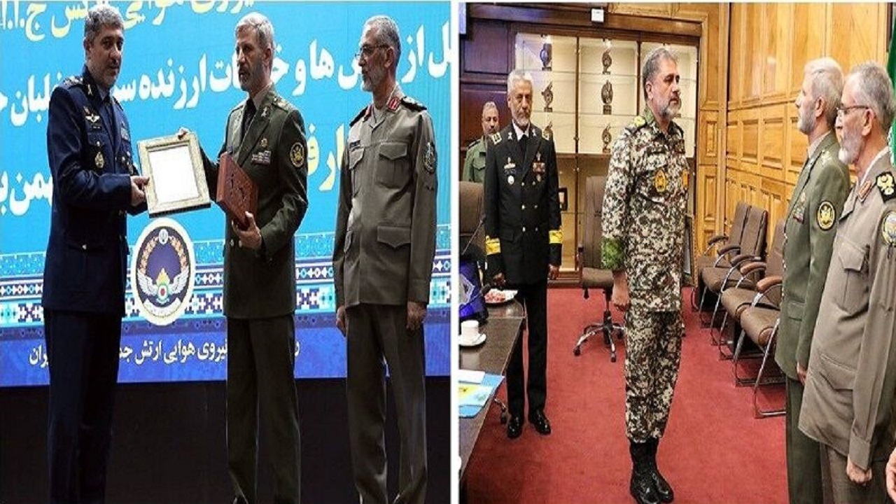 فرماندهان قرارگاه مشترک پدافند هوایی خاتم الانبیاء و نیروی هوایی ارتش منصوب شدند