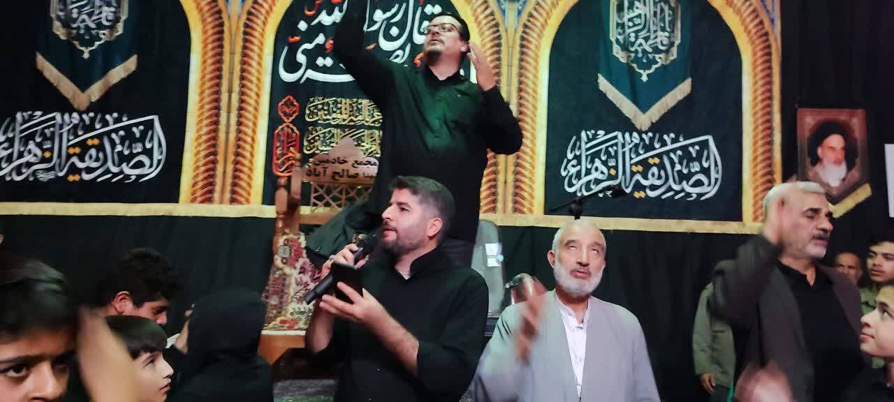 برگزاری مراسم سومین شب از مراسم عزاداری ایام فاطمیه در حسینیه زنجیرزنان صالح آباد