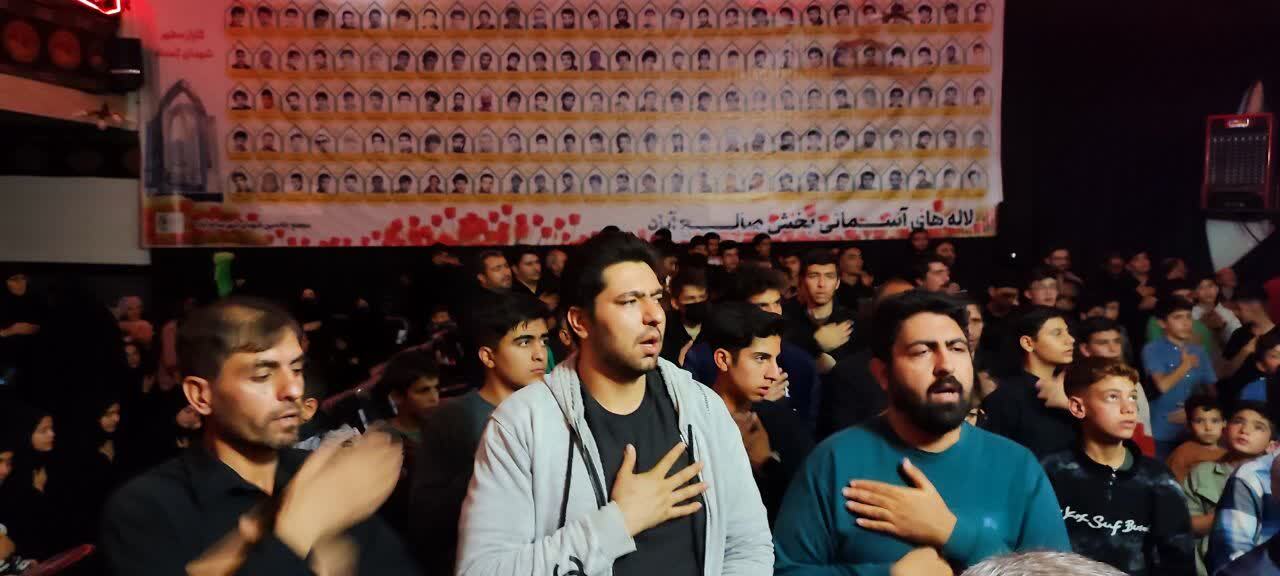 مراسم سومین شب از مراسم عزاداری ایام فاطمیه در حسینیه زنجیرزنان صالح آباد