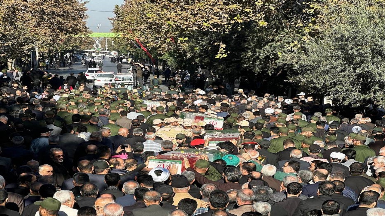 تشییع ۵ پرستوی گمنام در گرگان + فیلم