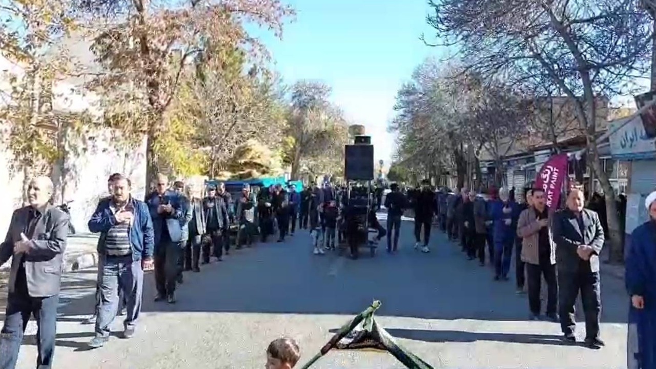 برپایی دسته جات عزاداری در اهر به مناسبت ایام فاطمیه