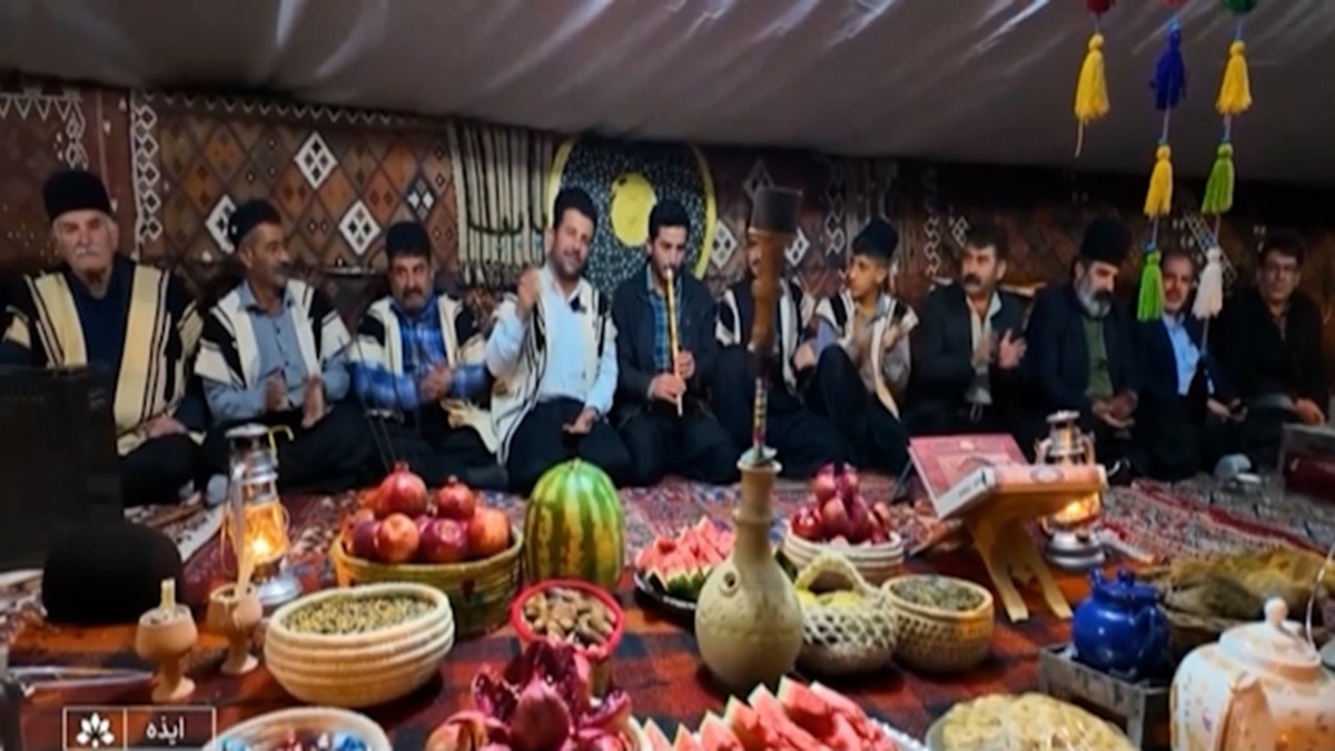 شب یلدا بین عشایر فسا + فیلم