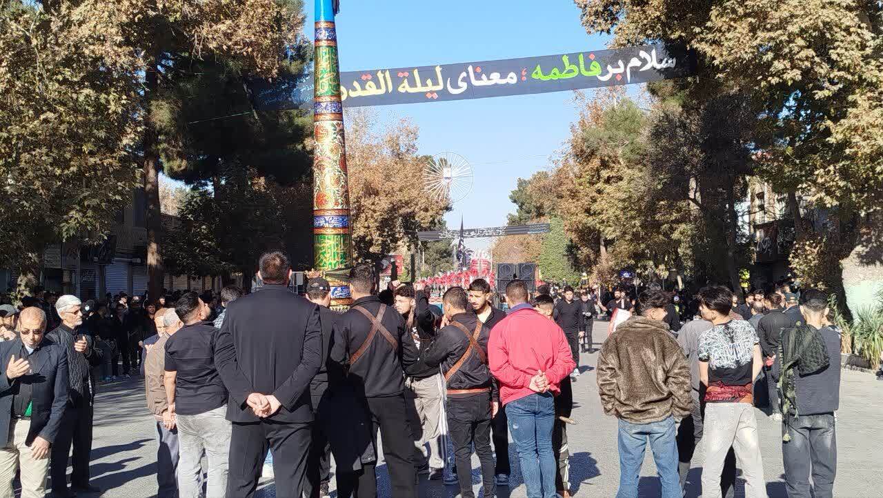 مراسم دسته روی به مناسبت سالروز شهادت حضرت فاطمه زهرا(س)