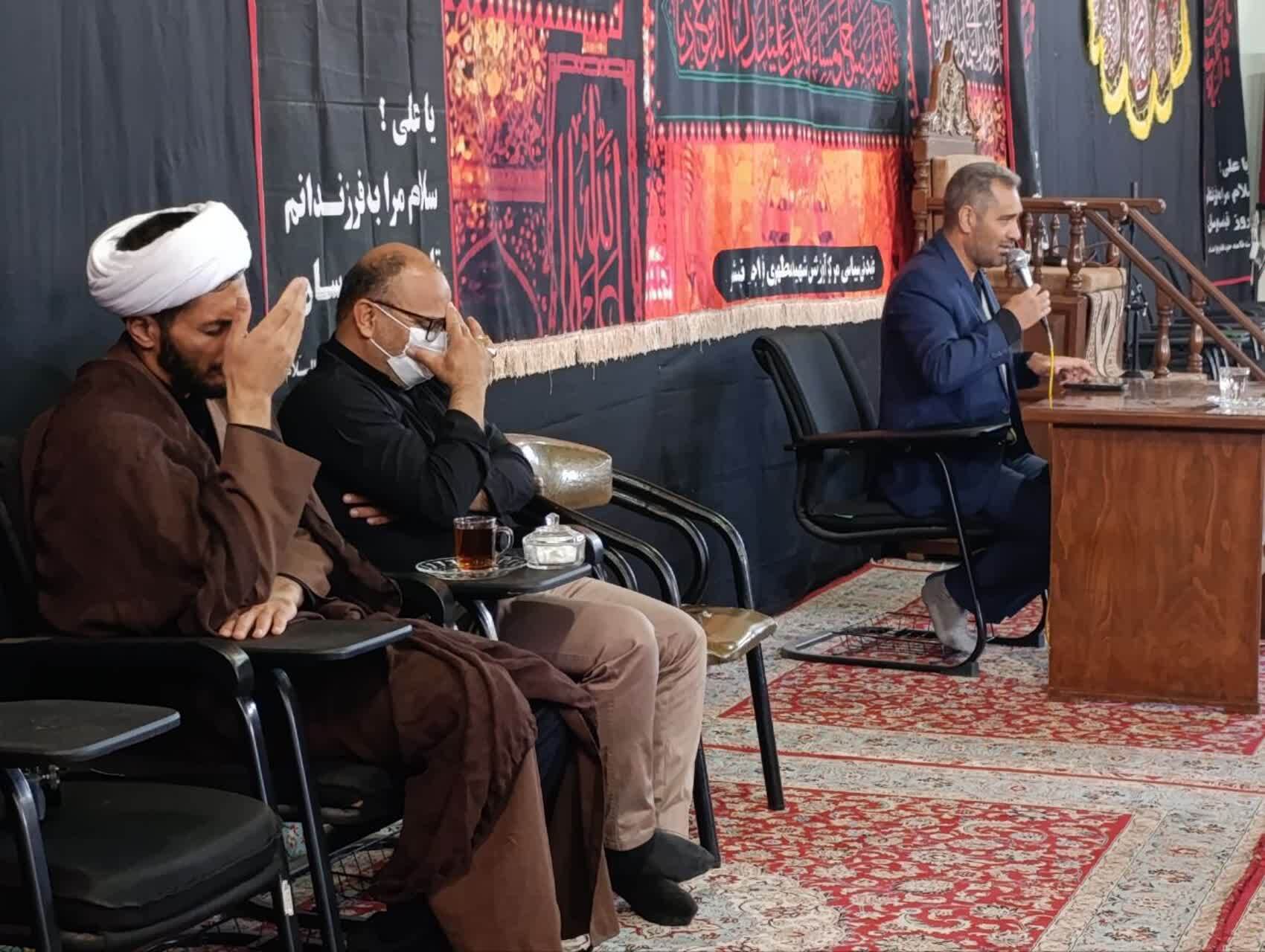 برگزاری مراسم عزاداری سالروز شهادت حضرت فاطمه زهرا (س) در مرکز آموزشی شهید مطهری فراجای نیشابور