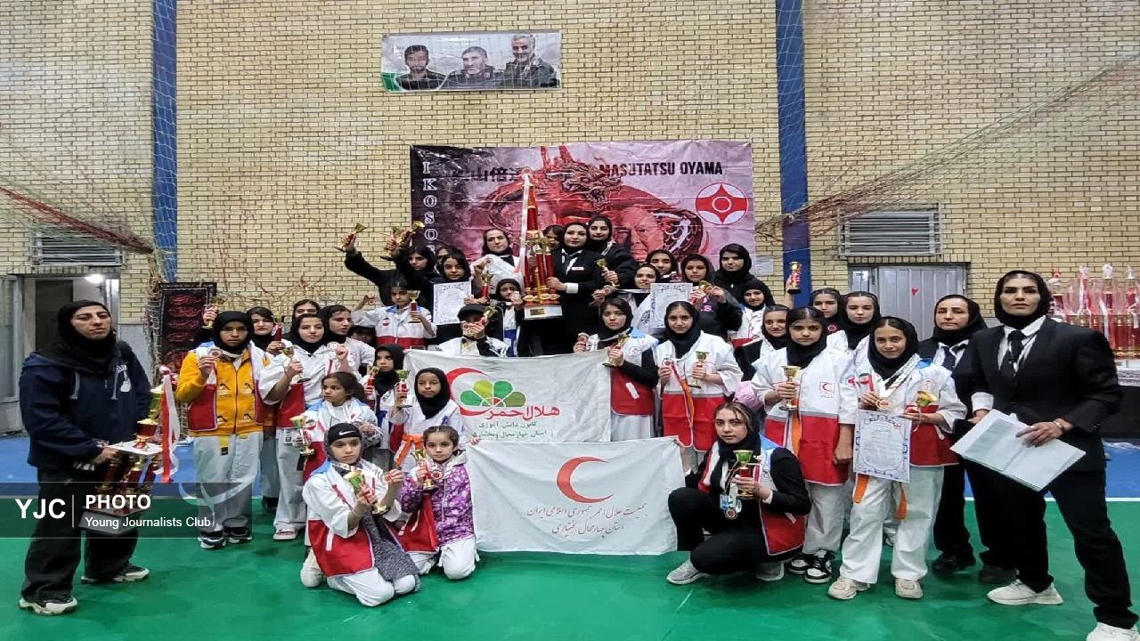 دست پر دختران ورزشکار بام ایران در مسابقات قهرمانی کیوکوشین کاراته کشور