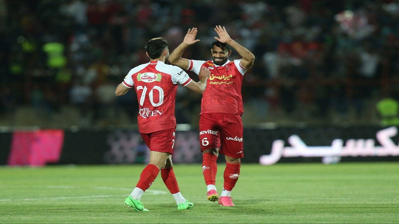 شمس آذر قزوین ۱ - ۲ پرسپولیس/ سرخپوشان با برد به استقبال دربی رفتند
