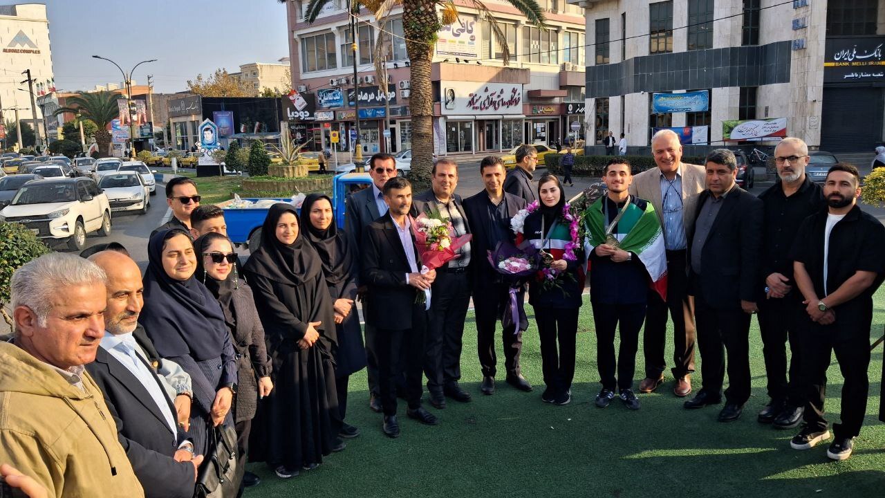 استقبال از قهرمانان افتخارآفرین المپیک ناشنوایان و کم ناشنوایان ۲۰۲۵ توکیو در بابلسر + فیلم