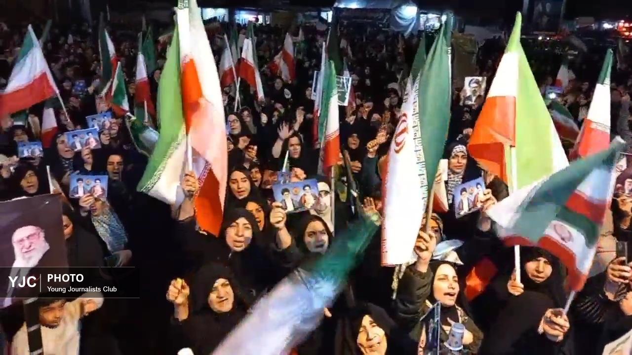 تنفر از آمریکا در دلفان فریاد زده شد + فیلم