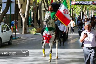 رژه اسب سواران در اصفهان