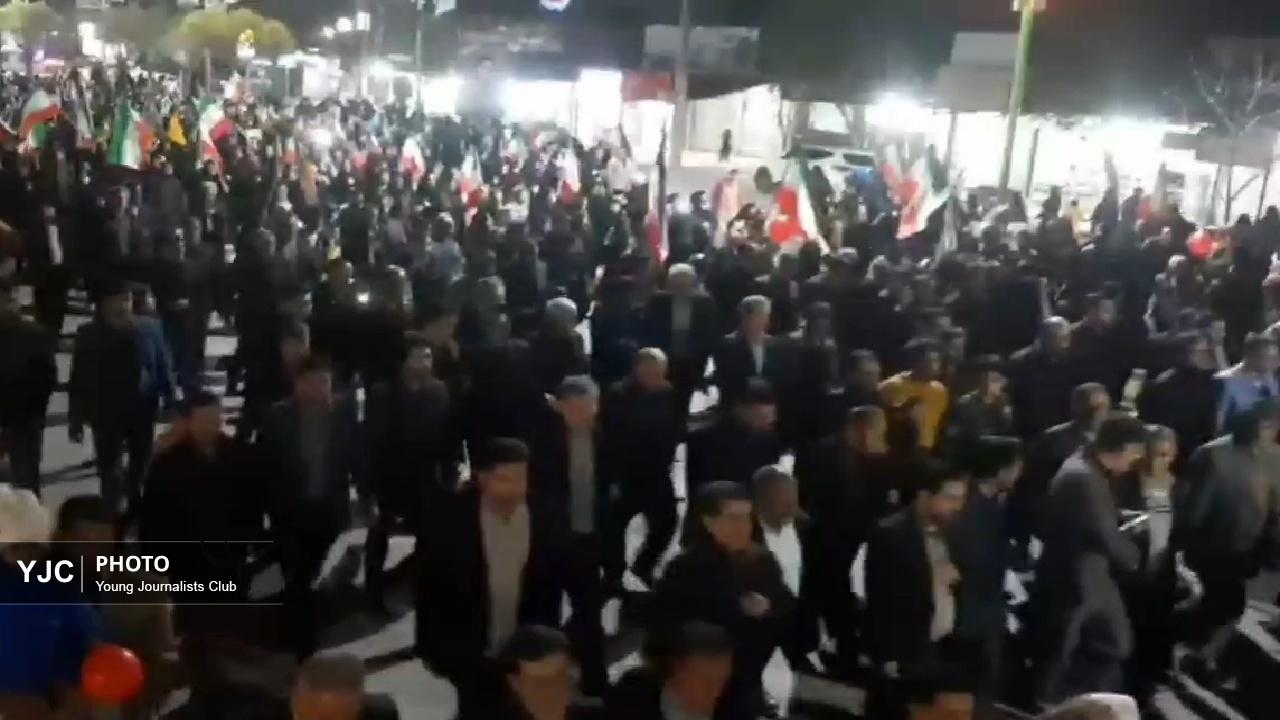 اهالی روستای وروشت دلفان مسلحانه به میدان زدند + فیلم