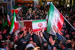 تشییع پیکر شهدای نیروی زمینی سپاه در تهران