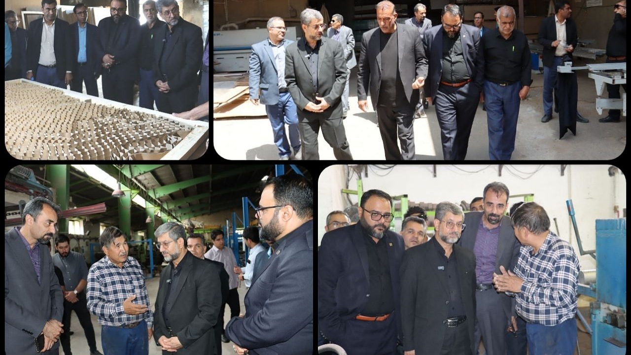 بازدید مدیرکل صمت سیستان و بلوچستان از دو واحد تولیدی آلومینیوم و MDF در شهرک کارگاهی زاهدان