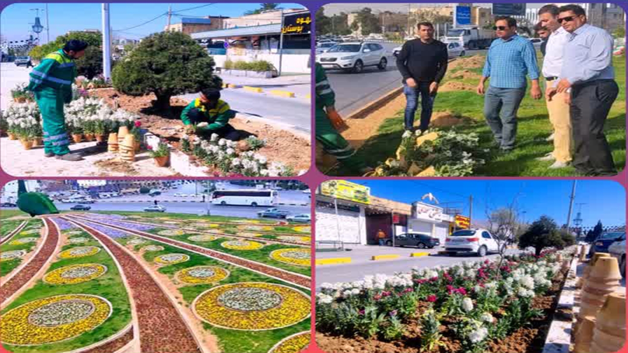 نگین گردشگری شیراز گل‌باران شد