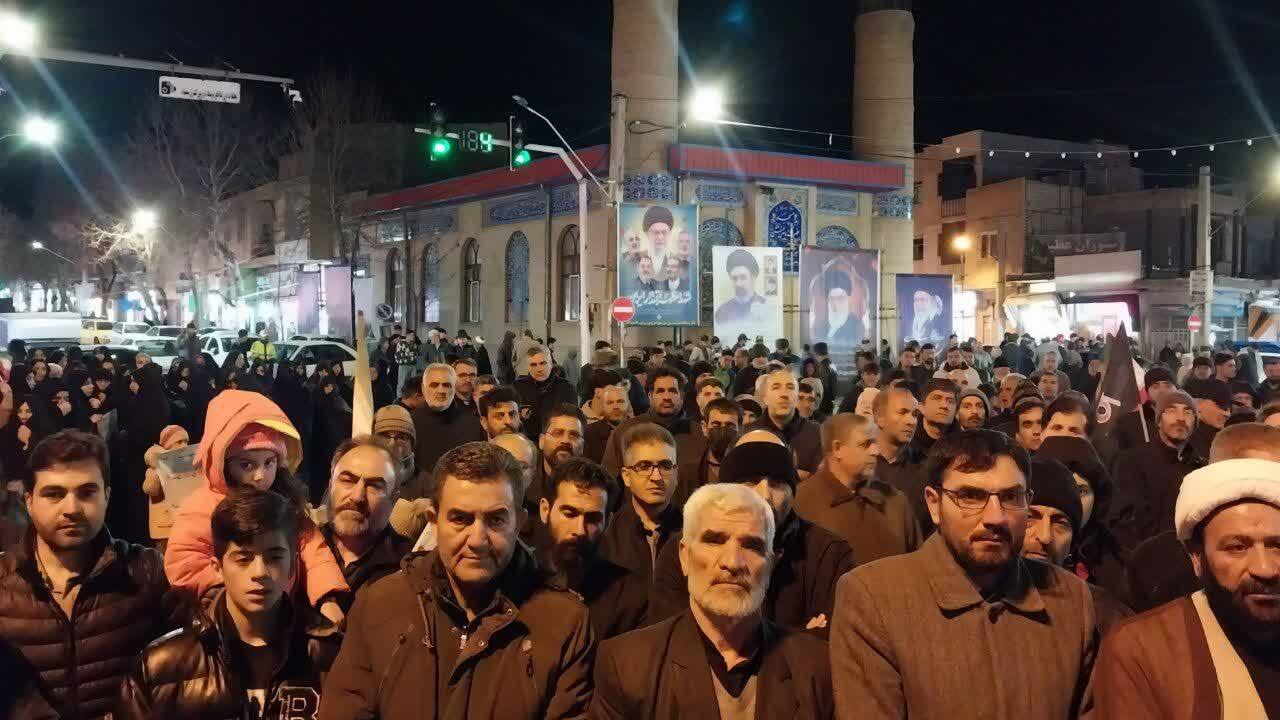 حضور پرشور مردم وطن پرست هریس در تجمع تاریخی شبانه