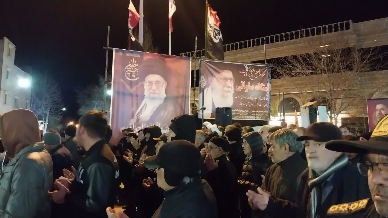 تصاویر زیبایی از حضور پرشور مردم وطن پرست هریس در تجمع تاریخی شبانه