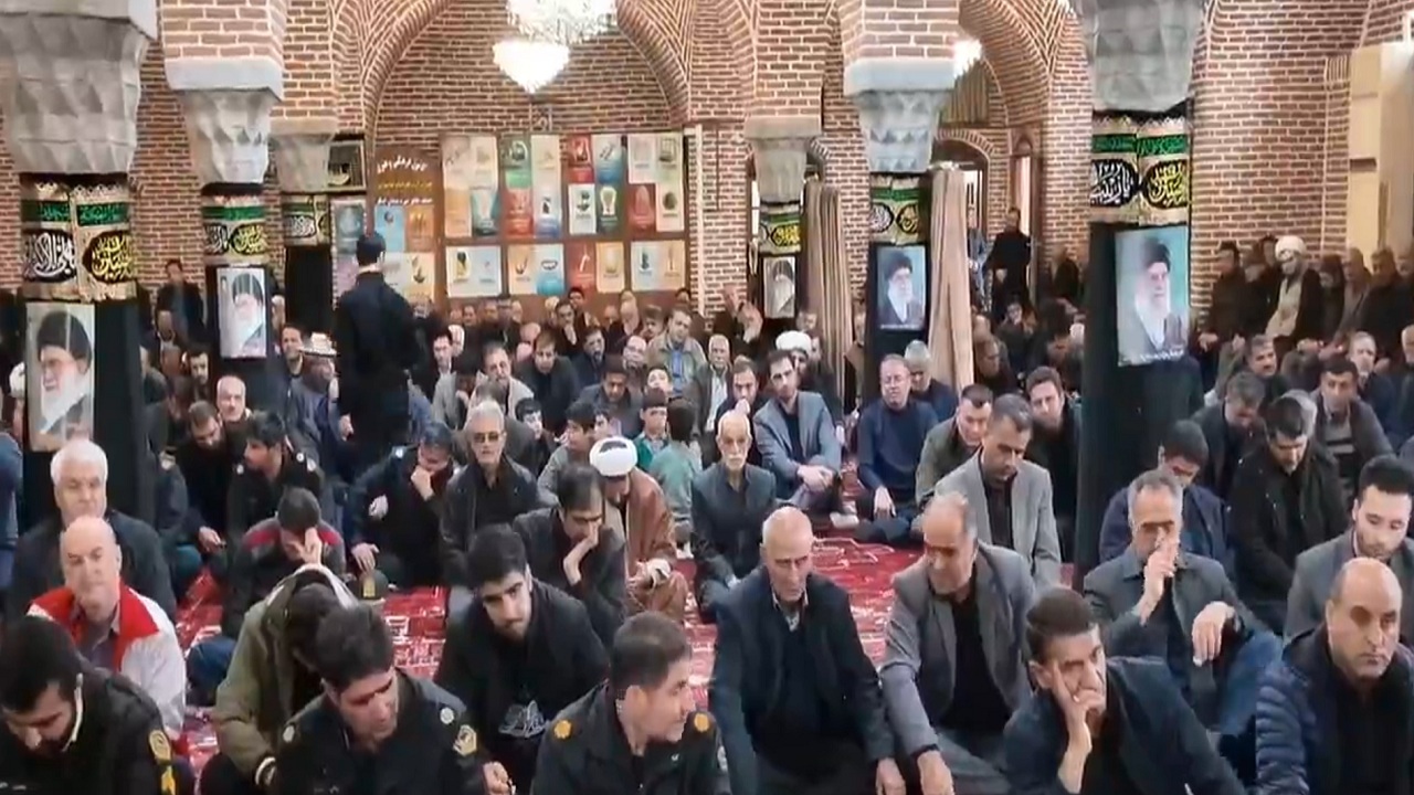 مراسم بزرگداشت چهلمین روز شهادت قائد امت اسلامی در اسکو