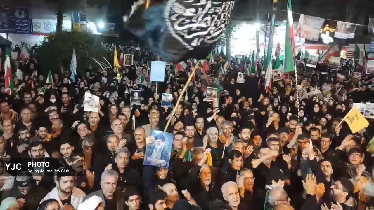 غوغای خرم آبادی ها در مراسم اربعین شهادت امام خامنه ای + فیلم