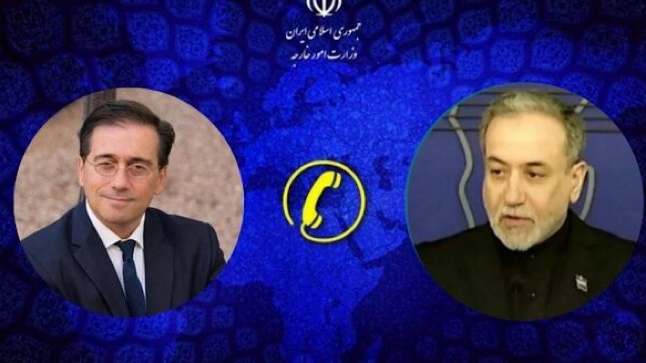 گفتگوی تلفنی وزرای امور خارجه جمهوری اسلامی ایران و اسپانیا