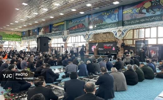 مراسم اربعین شهادت رهبر شهید انقلاب اسلامی در گلزار شهدای رشت + فیلم
