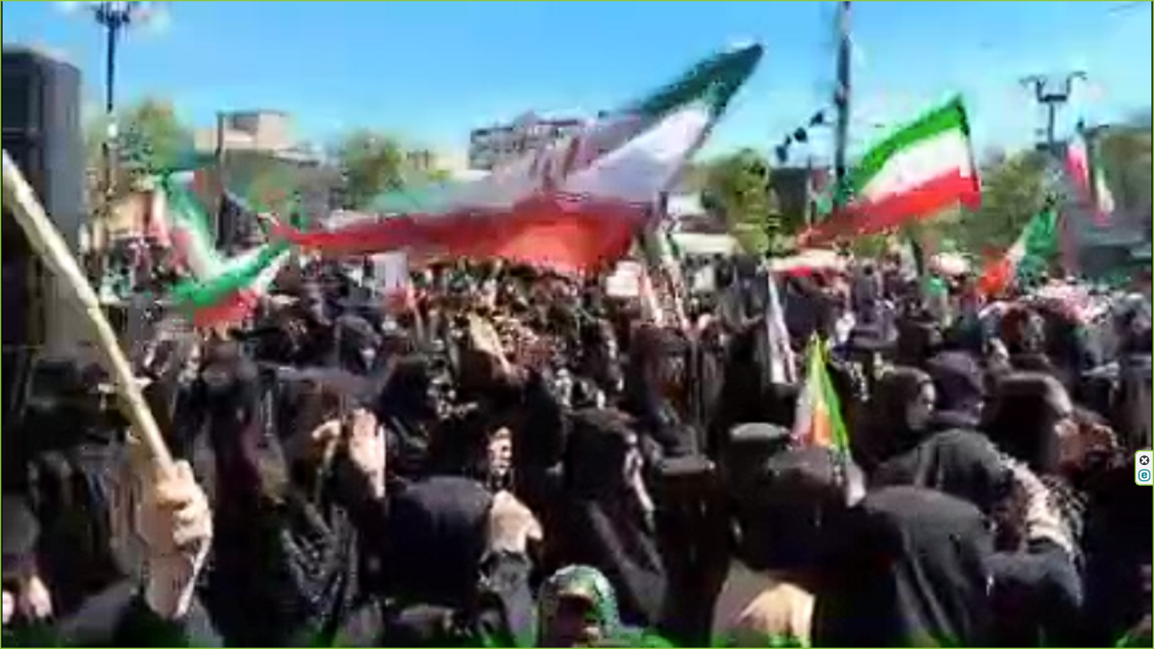 حضور پر شور مردم دارالولایه مینودشت در مراسم اربعین رهبر شهید انقلاب + فیلم
