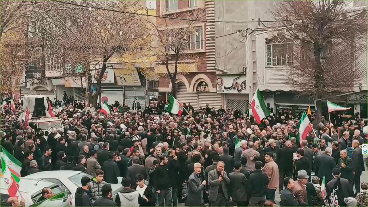مراسم چهلمین روز شهادت رهبر کبیر انقلاب اسلامی در الیگودرز + فیلم