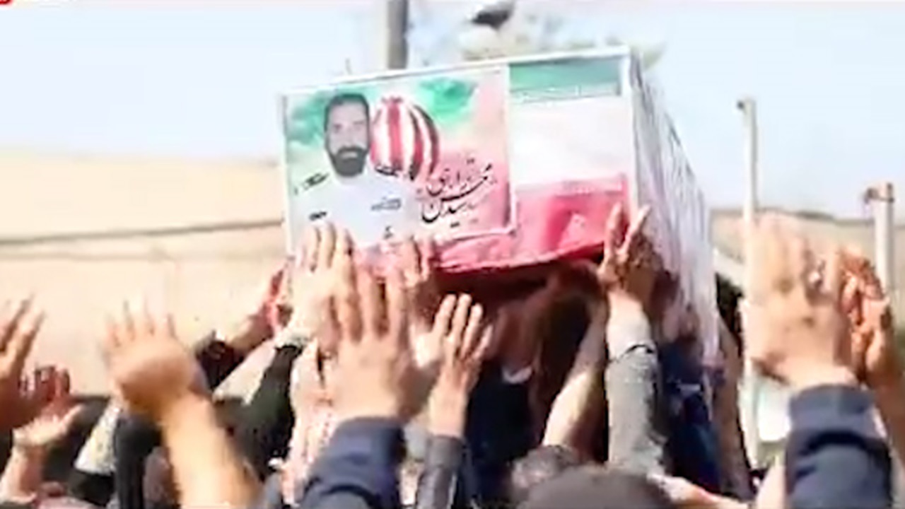 تشییع باشکوه شهید پاپکیاده در زادگاهش + فیلم