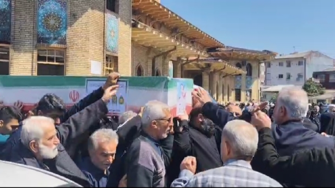 آئین تشییع پیکر مطهر ناخداسوم سید مجید فاطمی پور در رشت