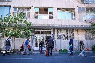 روایتی تصویری از خدمت رسانی گروه‌های جهادی در پایتخت