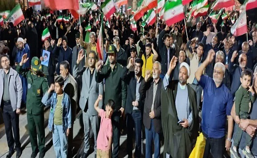 مردم خراسان جنوبی در سنگر خیابان + تصاویر