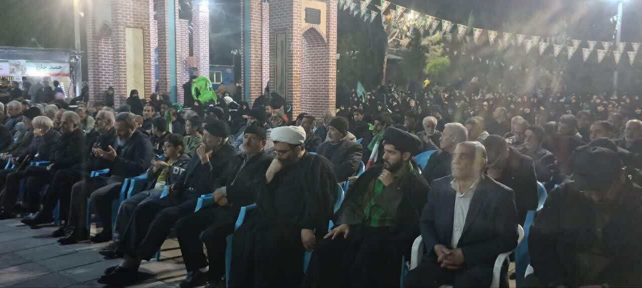 چهل و سومین شب اجتماع خونخواهی رهبر شهید در خاورشهر