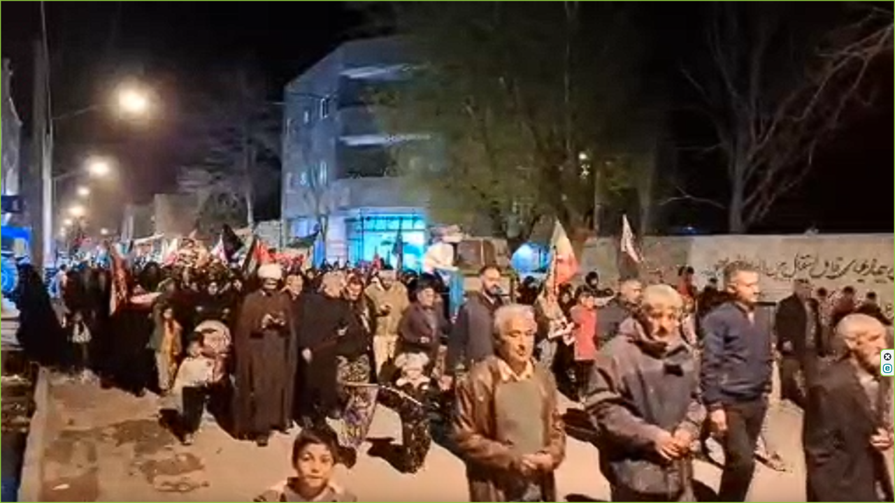 مردم بصیر و انقلابی نردین همچنان پرشور در سنگر خیابان + فیلم
