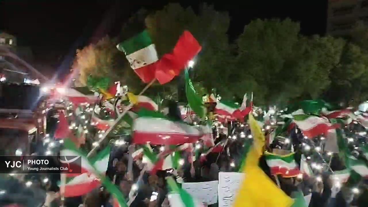 لبیک شهر‌های لرستان در شب چهل و ششمین حماسه خیابانی + فیلم