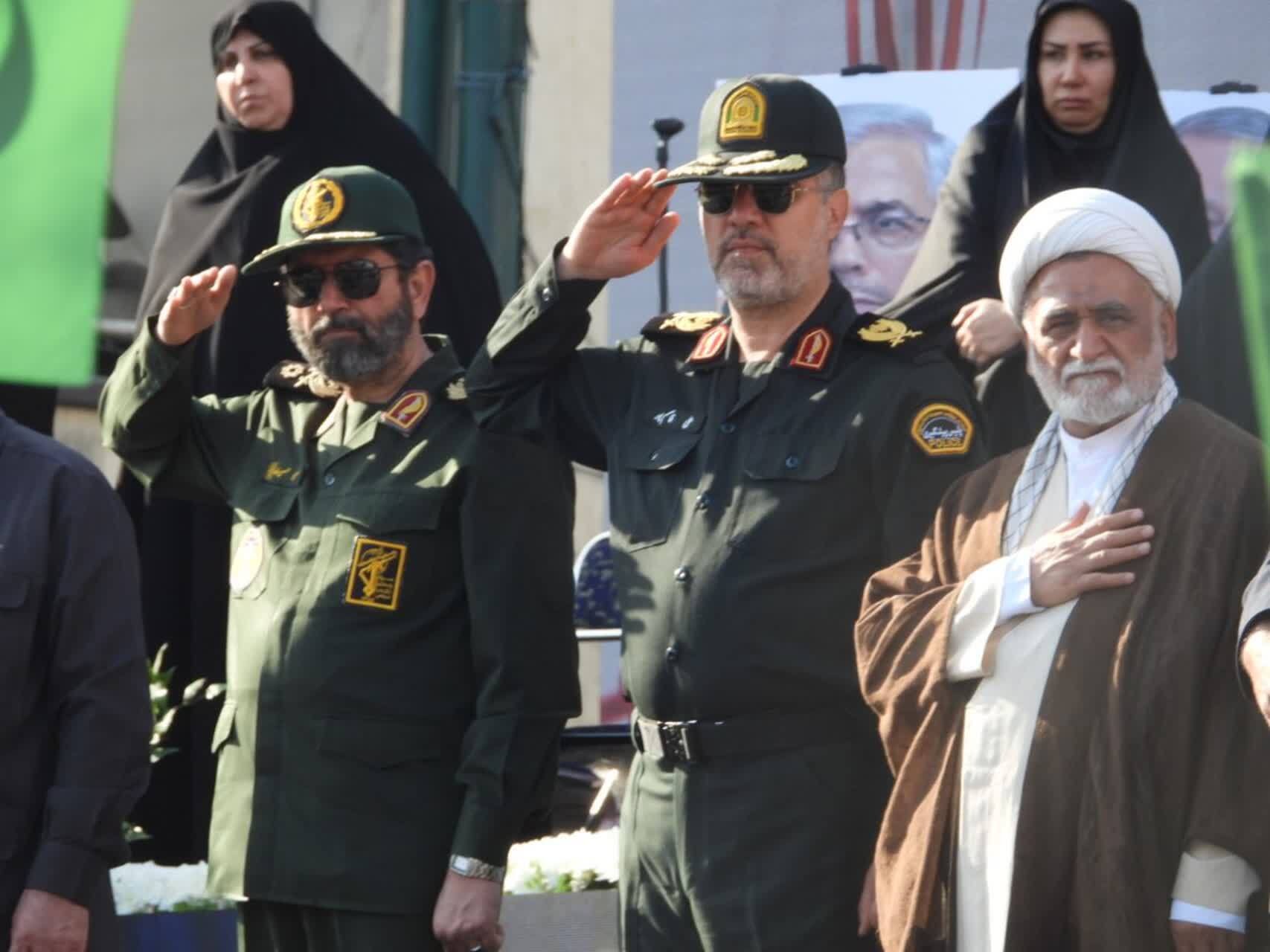 گزارش تصویری از برگزاری مراسم راهپیمایی دختران جانفدای ایران در خیابان انقلاب تهران