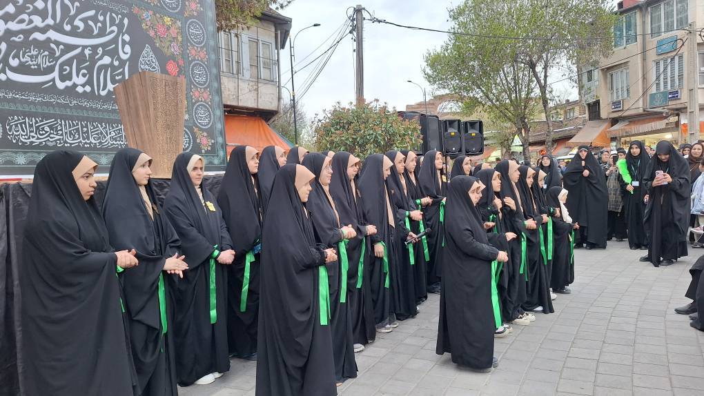 برگزاری تجمع دختران فاطمی در خوی+فیلم وعکس