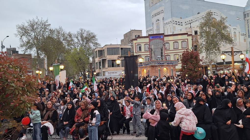 برگزاری تجمع دختران فاطمی در خوی+فیلم وعکس